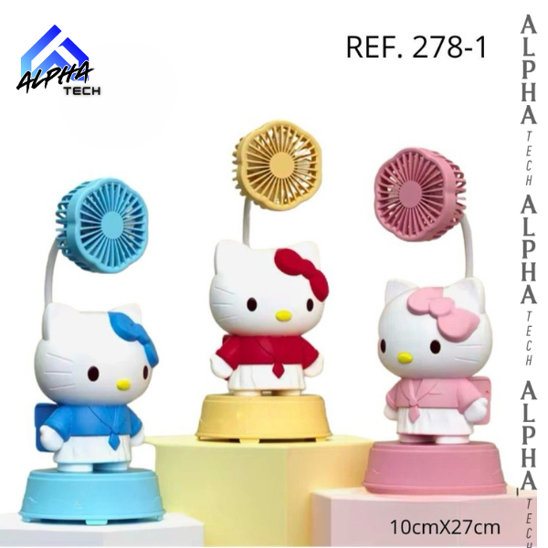 MINI VENTILADOR HELLO KITY - COLOR: ROSADO